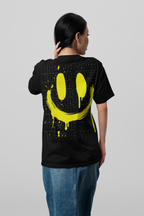 Neon Drip Smiley Tee Yellow