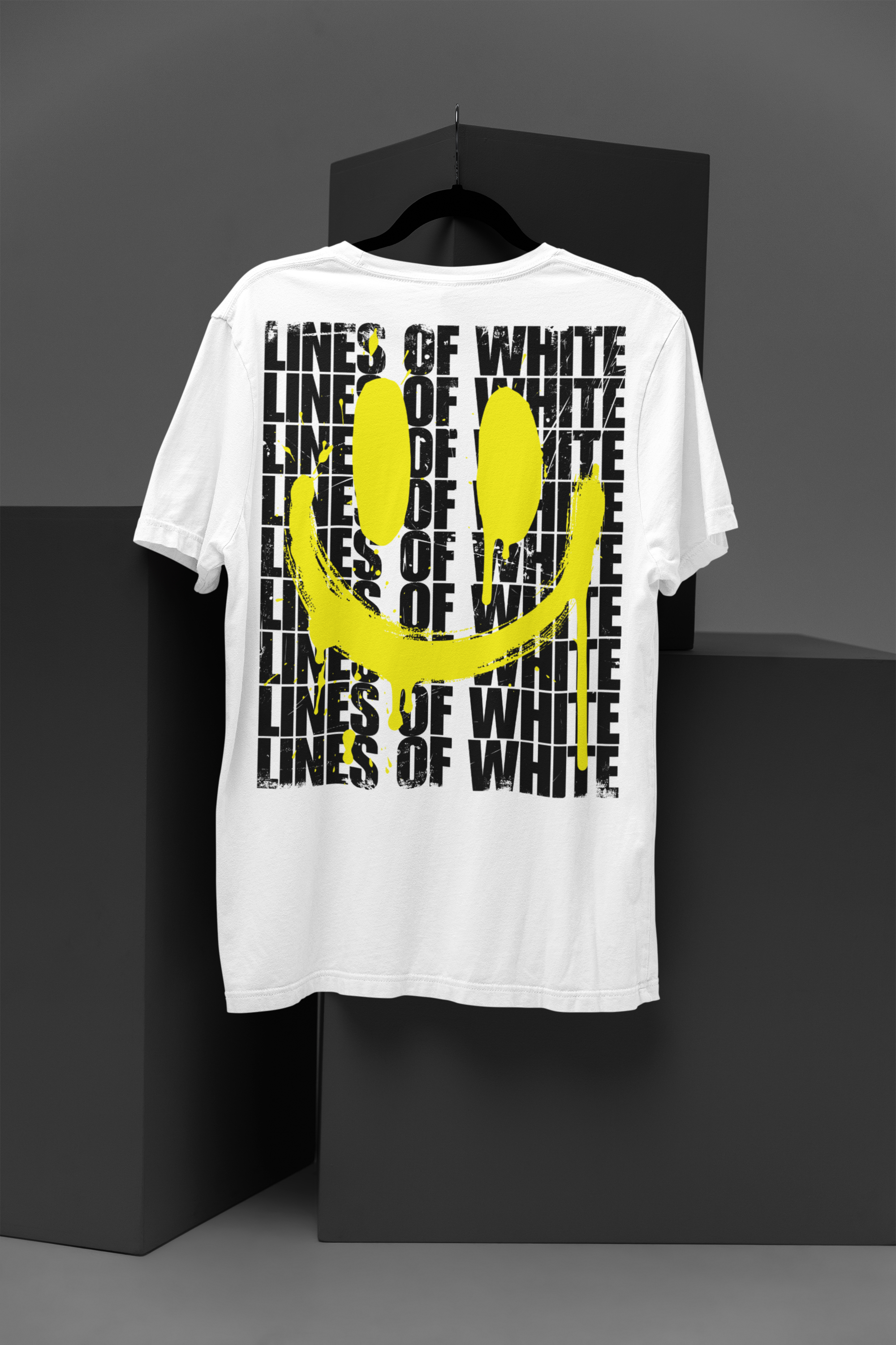 Acid Drip Smiley Tee Yellow