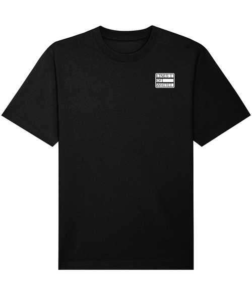 Cerebral Divide on a black heavyweight freestyler tee, front print