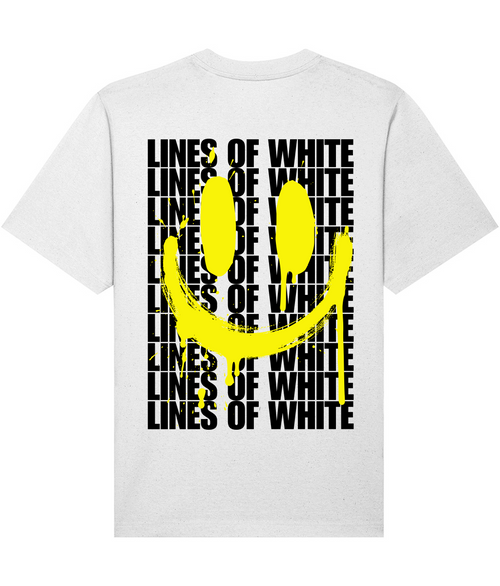 Acid Drip Smiley Tee Yellow — heavyweight freestyler tee — back