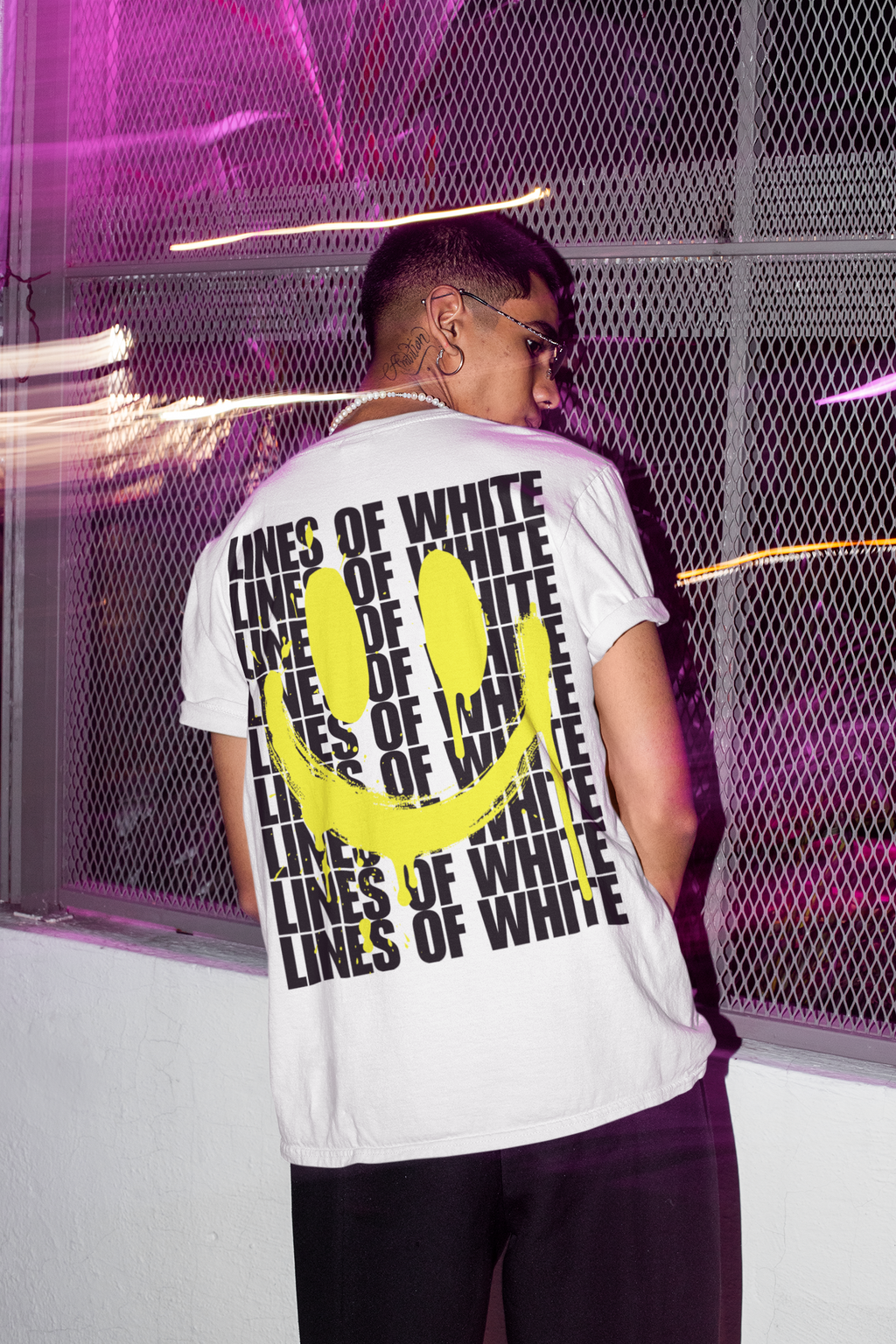 Acid Drip Smiley Tee Yellow