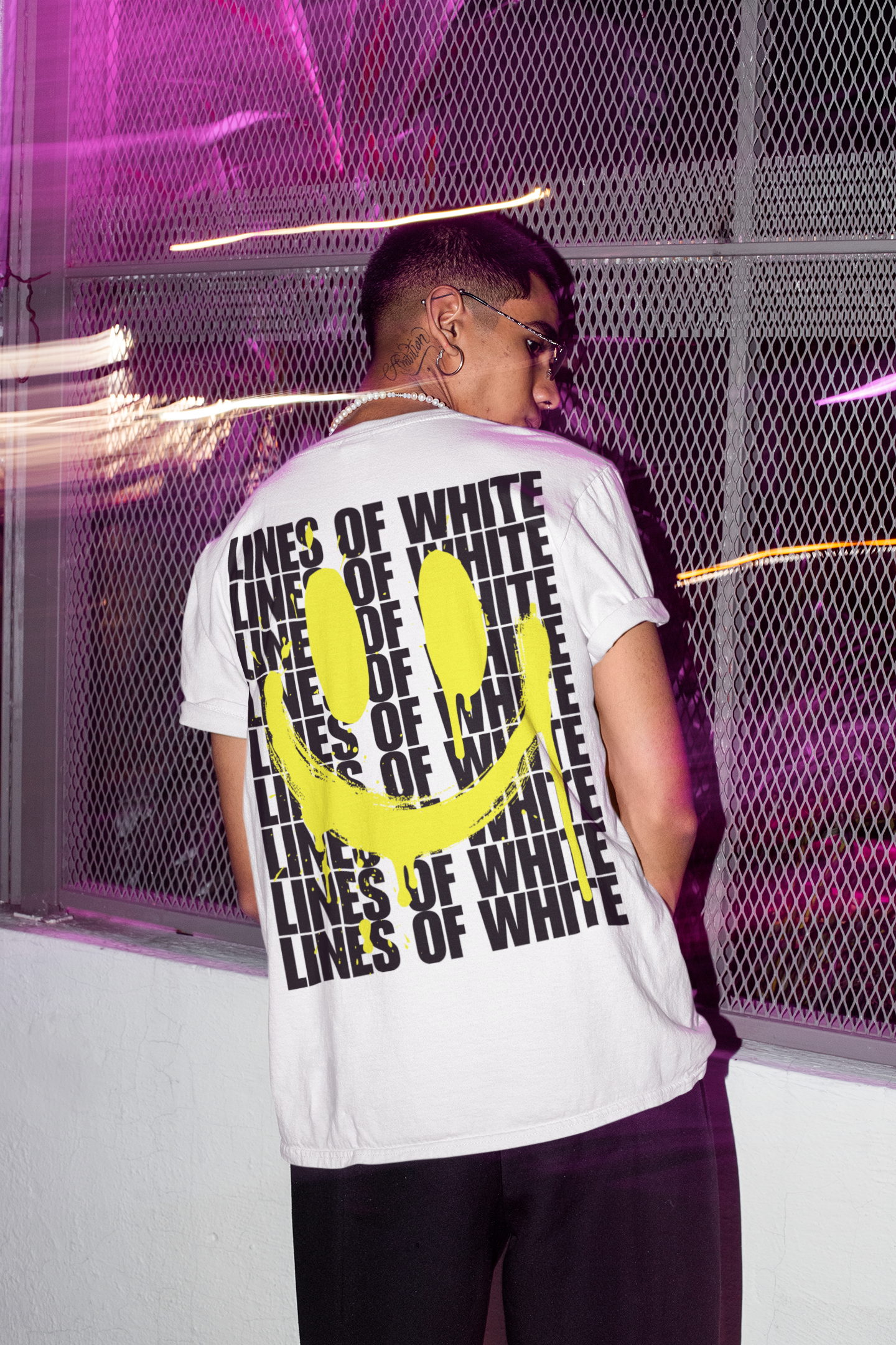 Acid Drip Smiley Tee Yellow